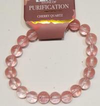 Cherry quartz bracelet