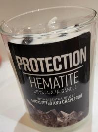 Hematite candle