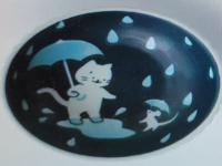 Cat and mouse bowl umbrellas