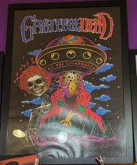 Grateful dead framed poster 