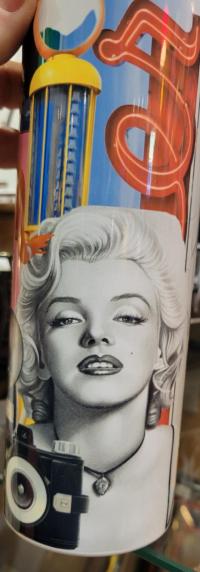 Marilyn/elvis tumbler 