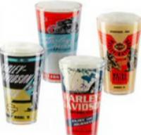 Harley poster glass set