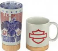 Harley eagle mug set