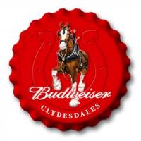 Budweiser clydesdale cap sign