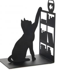 Cat fishing bookend